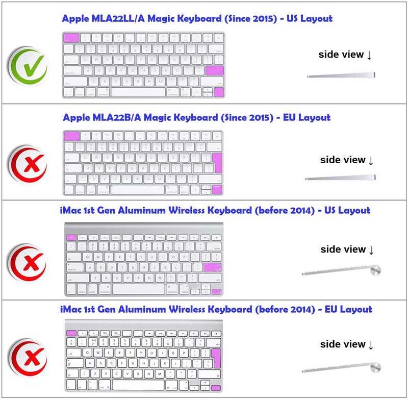 XSKN Magic Keyboard Photoshop CC Shortcut Keyboard Cover, XSKN Durable PS Hotkeys Silicone Keyboard Skin for Apple Magic Keyboard MLA22LL/A (US Version) - Image 2